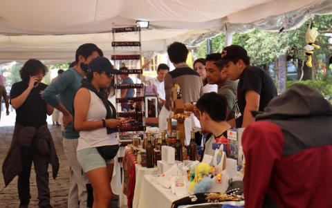 Visutería, vinos, ropa y una variedad de artículos se ofrece en la feria que estará los fines de semana