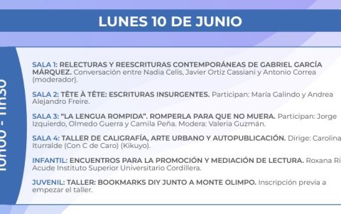 Esta es la agenda que se llevará a cabo en la mañana del lunes 10 de junio