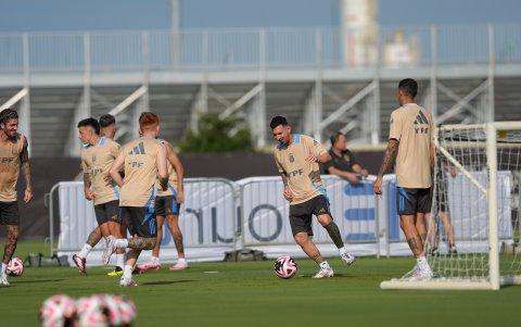 La selección de Argentina entrena en las instalaciones del club Inter Miami, en la Florida