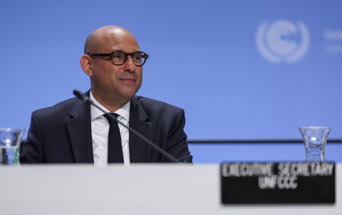El secretario ejecutivo de la ONU para el Cambio Climático, Simon Stiell.
