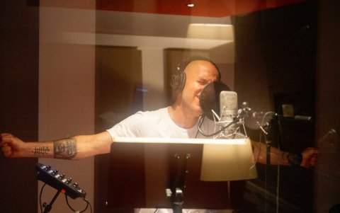 Gian Marco en la grabación de su nuevo disco.