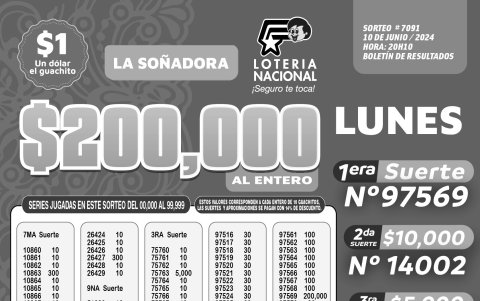 BOLETIN POZO 1088, REVANCHA 75 LUNES 10 DE JUNIO 2024