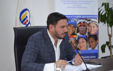 El presidente del Consejo de Participación Ciudadana (CPCCS), Andrés Fantoni.