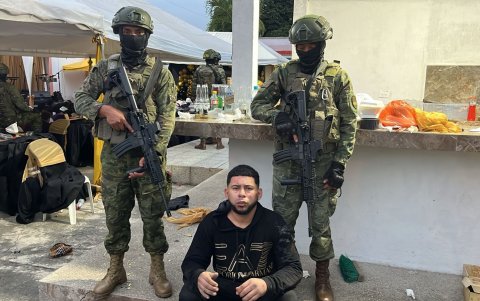 Detenido. Borys Alexis Párraga Figueroa ha sido identificado, por las autoridades, como un cabecilla de Los Choneros, que controlaba la zona de Guayas.