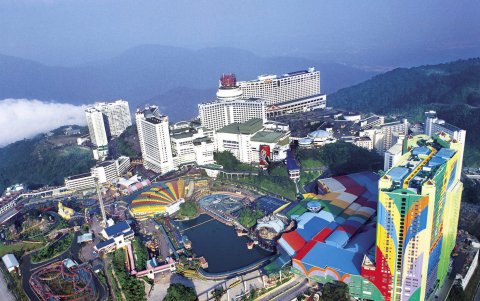El Genting Highlands Resort, un casino y centro de ocio situado a 80 kilómetros al este de Kuala Lumpur, Malasia.