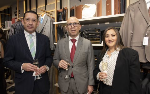 Mauricio Villacís, Santiago Durán y María Belén Ocampo.