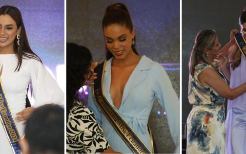 Mariana Narváez de Naranjal, Carla Giler de Durán y Eunice Rivadeneira de Guayaquil son algunas de las candidatas al Miss Universo 2024.