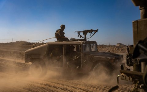 Soldados israelíes durante una operación en Gaza.