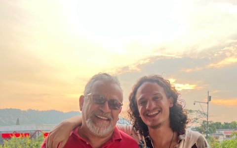 el recuerdo más bonito que tiene Lucas de su papá Héctor Napolitano