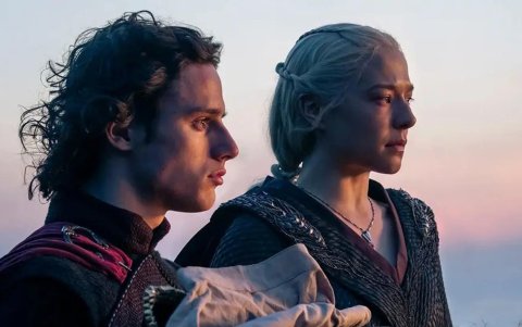 Los Targaryen durante el velorio de Lucerys.