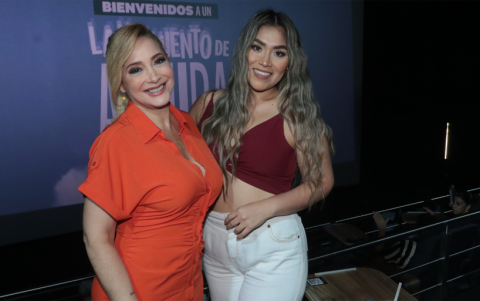 Marián Sabaté y Adriana Asanza.