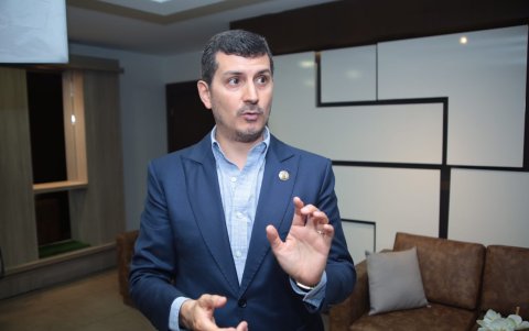 Empresario.- Miguel González, presidente de la Cámara de Comercio de Guayaquil.