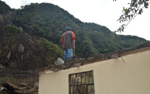 La mitad de Quilloturo quedó sepultado