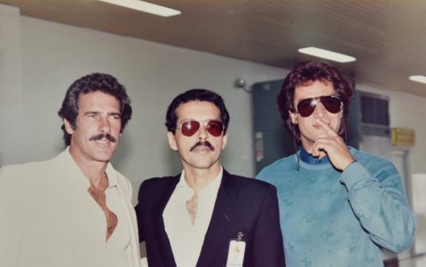 Andrés García, Agustín y Fernando Allende.