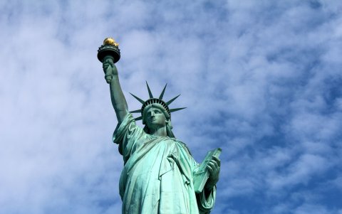 Subir hasta la corona de la estatua es un privilegio al alcance de unos pocos.