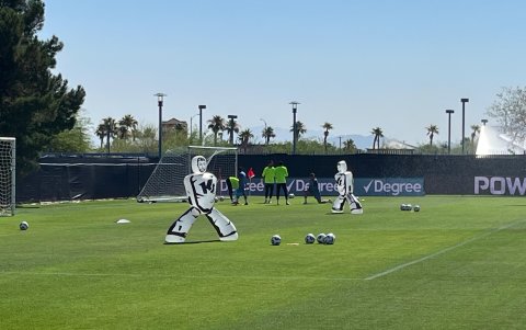 El entrenamiento de Ecuador antes del partido ante Jamaica.