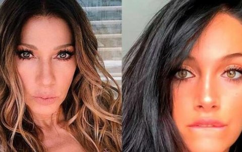 Catherine Fulop con Oriana,