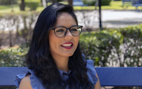 La científica mexicana Laura Xóchitl Cruz habla durante una entrevista, el 21 de junio de 2024,