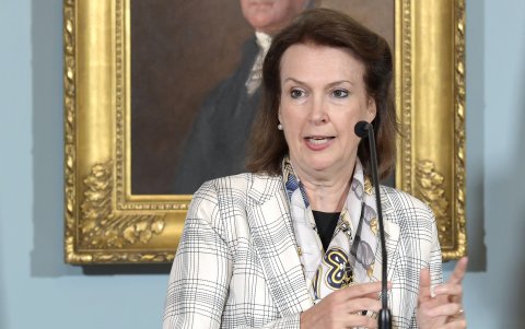 La ministra de Relaciones Exteriores, Comercio Internacional y Culto de Argentina, Dina Mondino.