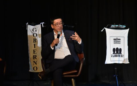 Un conversatorio fue parte del preestreno y lanzamiento del festival.