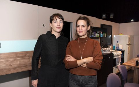 Elisa Carricajo y Pilar Gamboa.