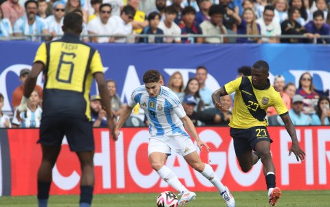 Las selecciones de Argentina y Ecuador jugaron un partido amistoso el 9 de junio, previo a Argentina y Ecuador se midieron en la Copa América 2024