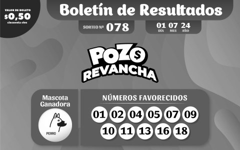 BOLETIN POZO 1091, REVANCHA 78 - LUNES 1 DE JULIO 2024