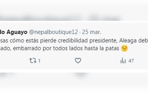 Captura de mensaje en X de otro simpatizante sobre el caso Ronny Aleaga.