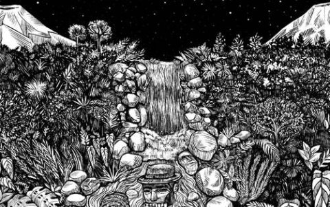 El arte de la portada del EP 'Mitos & ritos' fue creado por el artista quiteño Juan Sebastián Aguirre, más conocido como Apitatán. Salió en digital y vinilo.