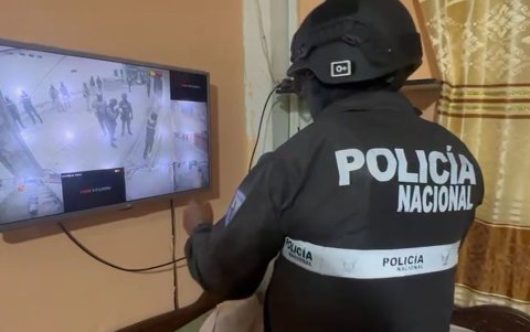 Sistema de monitoreo hallado en una casa de la Unión de Bananeros.