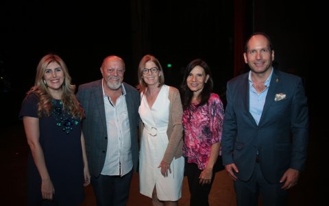 Paula Casado, Ramón Barranco, Elena Martínez, Alexandra Galarza y Eliseo Mosconi.