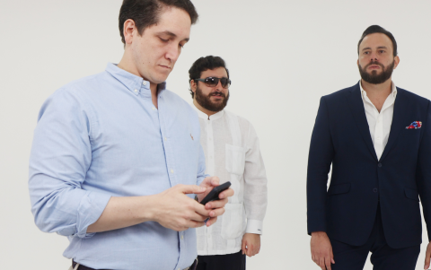 Nino Cassanello, César Febres Cordero y Gonzalo Albán.