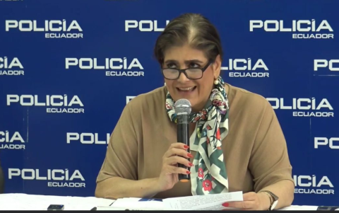 Mónica Palencia, ministra del Interior, actualmente enfrenta un juicio político que se sustancia en la Comisión de Fiscalización por temas se seguridad.