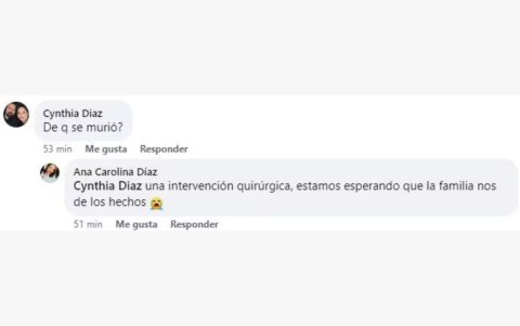 Comentarios en facebook.