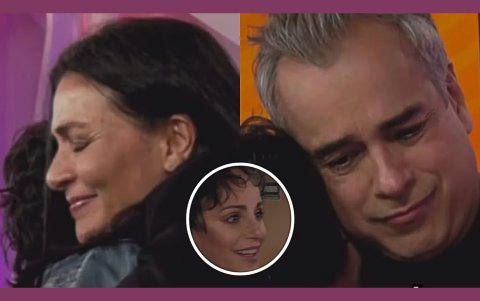 Lolita Cortés con Ana María Orozco y Jorge Enrique Abello.