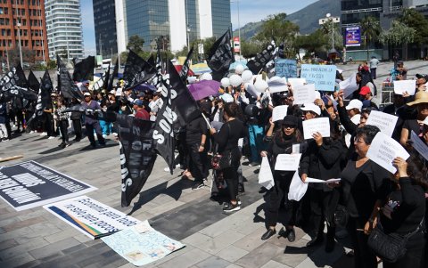 Un grupo de proveedores del Estado, del sector de la economía popular, protestaron por el impago del Gobierno.