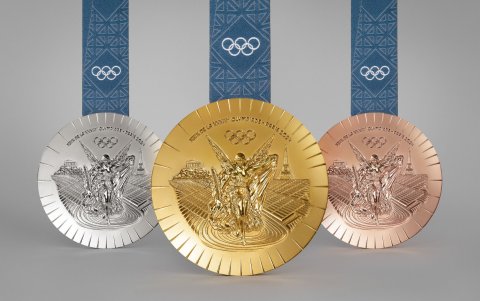 Así serán las medallas olímpicas que los deportistas se colgarán en París.
