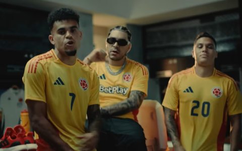 Luis Díaz y Juan Fernando Quintero salen cantando en el video de 'El ritmo que nos une' de Ryan Castro