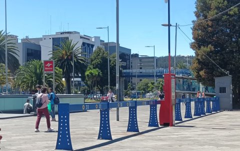 En el sector Iñaquito, norte de Quito solo se encontraba la infraestructura, las bicicletas serán embodegadas.