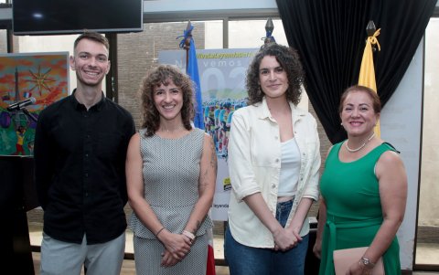 Joachim Duportal, Andrea Losada, Lara Gascon y Eugenia Molina.