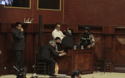 Wilman Terán llegó al Pleno.