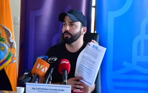 El alcalde de Durán, Luis Chonillo.