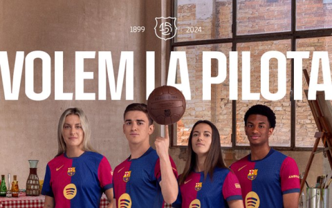 FC Barcelona anunció su nueva camiseta retro