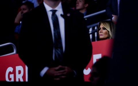 La exprimera dama estadounidense Melania Trump participó en la última jornada de la Conferencia Nacional Republicana.