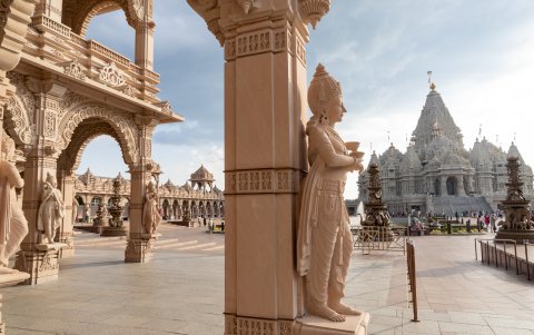 Detalles de la arquitectura del Swaminarayan Akshardham