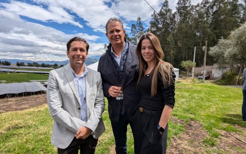 Max Paliz, Daniel Hidalgo y Martina Hidalgo.