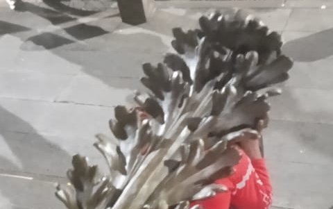 Esta es la pieza que fue sustraída del monumento de la Independencia, en el Centro Histórico