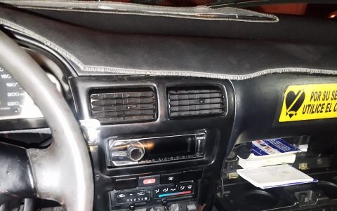 Este es el vehículo que fue recuperado por la Policía Nacional tras realizar un operativo