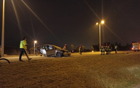 Siniestro de tránsito registrado en la Ruta Viva la madrugada de este domingo 21 de julio