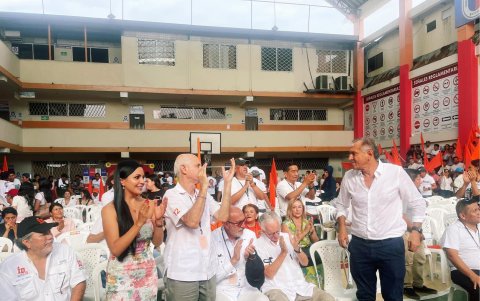 Jorge Sánchez fue electo presidente del partido naranja en la convención realizada en abril de 2024, en la ciudad de Machala.